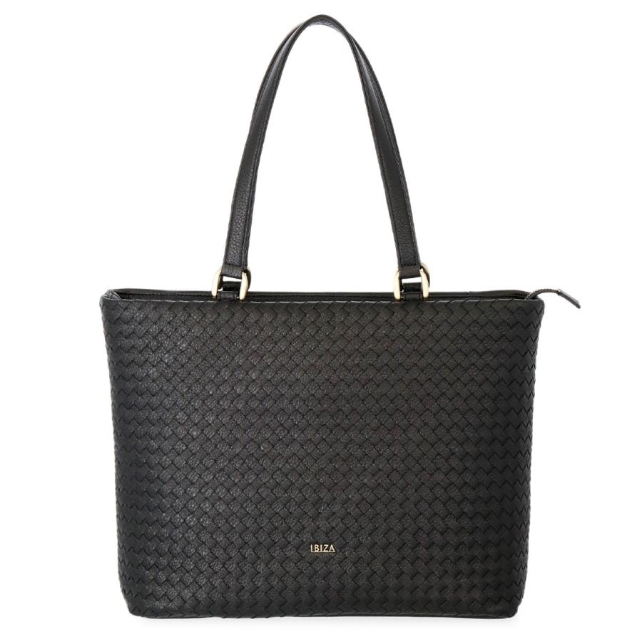 イビサ公式 トート バッグ メッシュ 本革 レザー 機能的 A4