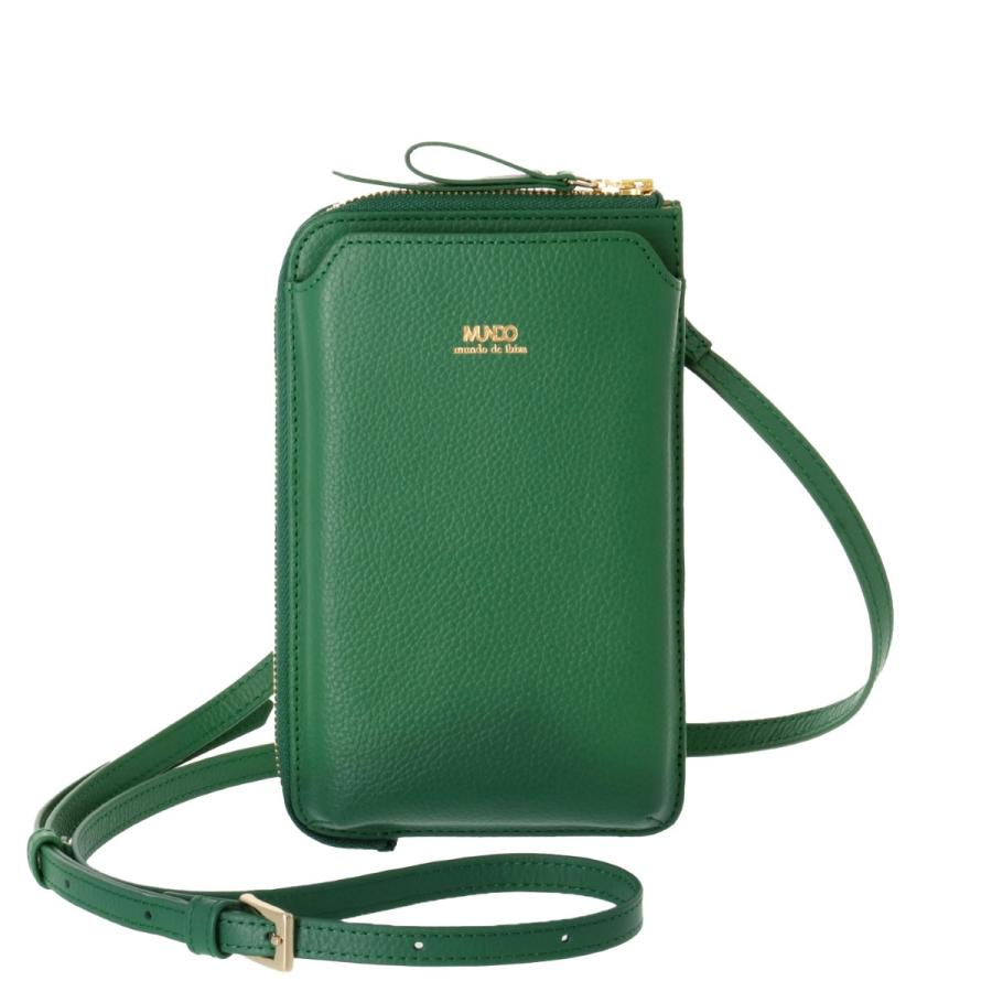 イビサ公式 多機能 スマホショルダー 斜めがけ 本革 レザー シボ 型押