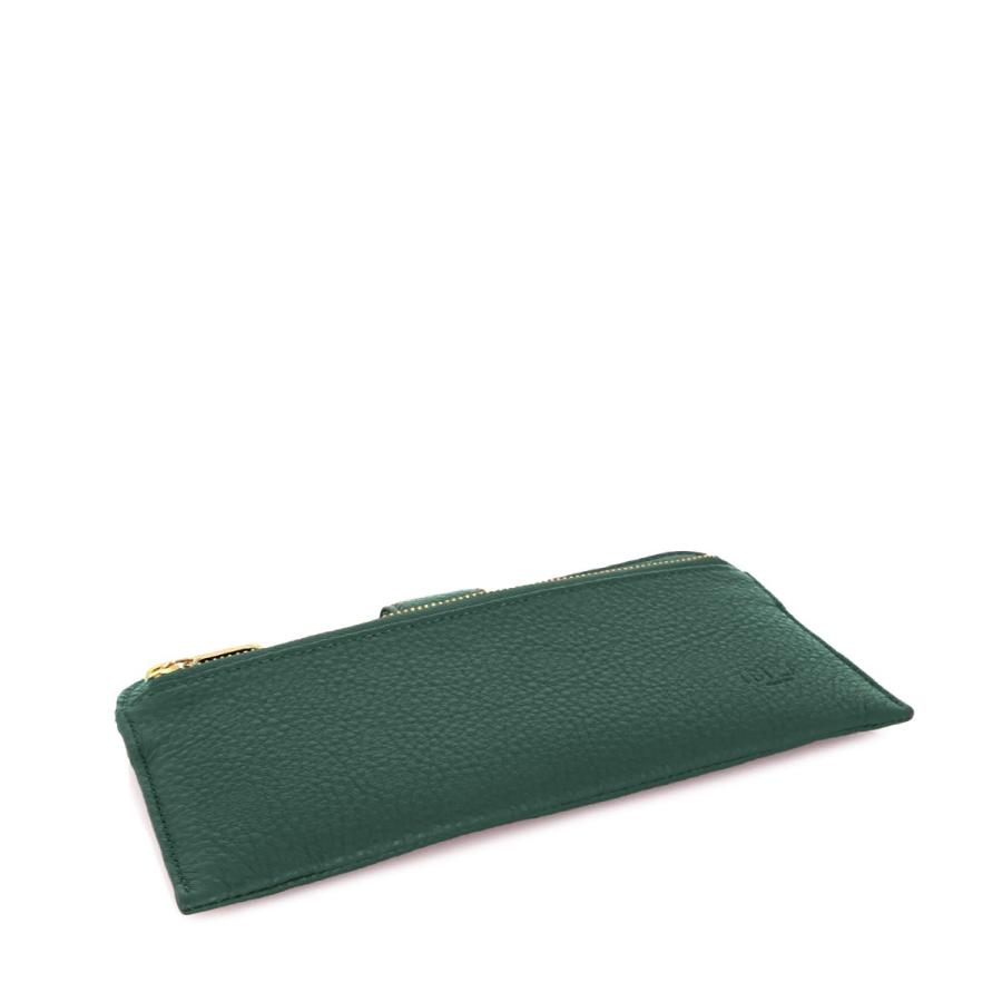 未使用 IBIZA イビサ 長財布 本革 レザー グリーン 小銭入れ付き 保管品 IBIZA（イビサ） イビサ公式 財布 日本製 長財布 ファスナー付き 薄型
