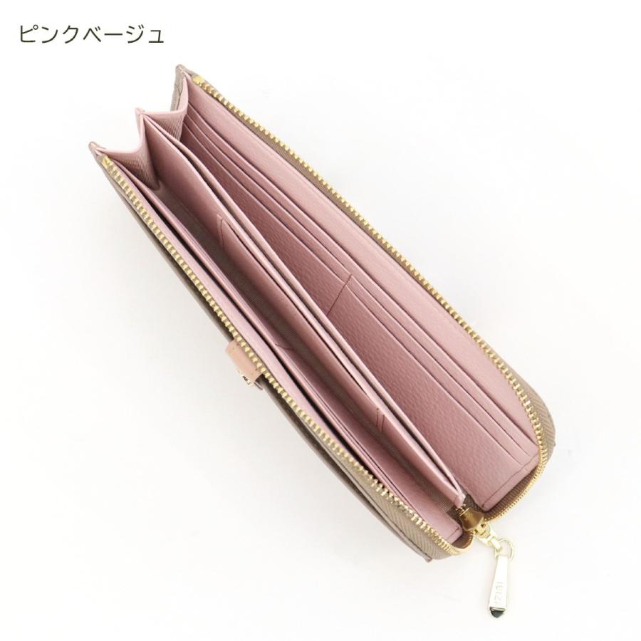 イビサ公式 日本製 イビサ L字ファスナー 長財布 シュリンク レザー 本