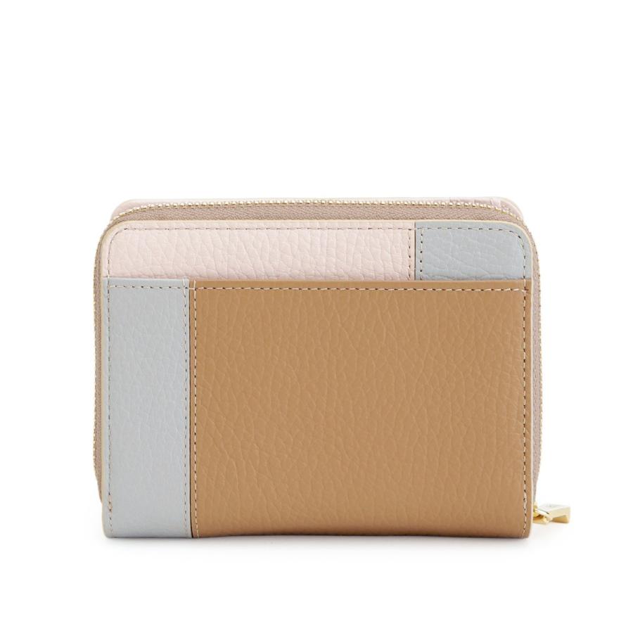 爆買 コンパクト 二つ折り 財布 メンズ レディース ラウンド