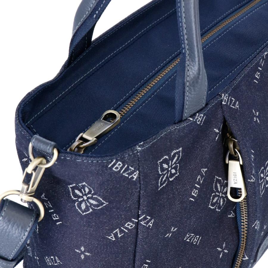 【イビサ公式】日本製 岡山 デニム ハンド バッグ ショルダー 斜め掛け 使いやすい 紐 軽量 本革 レザー ハンドメイド ギフト プレゼント 日本製の画像