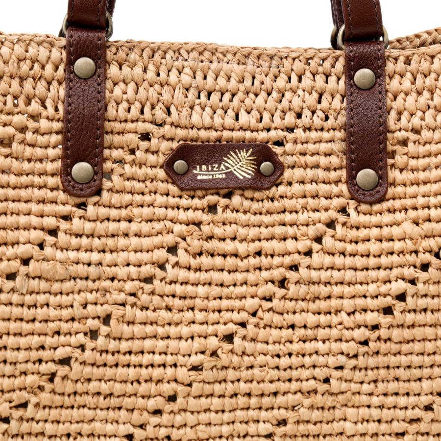 美品✨IBIZA イビサ ラフィア かごバッグ ショルダーバッグ ナチュラル イビサ公式 ラフィアバッグ 2way ショルダー かごバッグ 斜めがけ