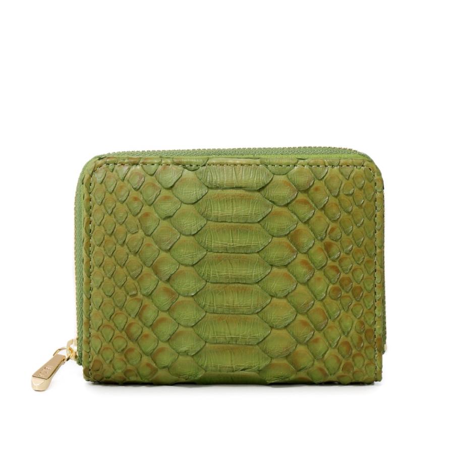 IBIZA パイソン　財布 イビサ公式 二つ折り 財布 パイソン ヘビ革 レディース ラウンド