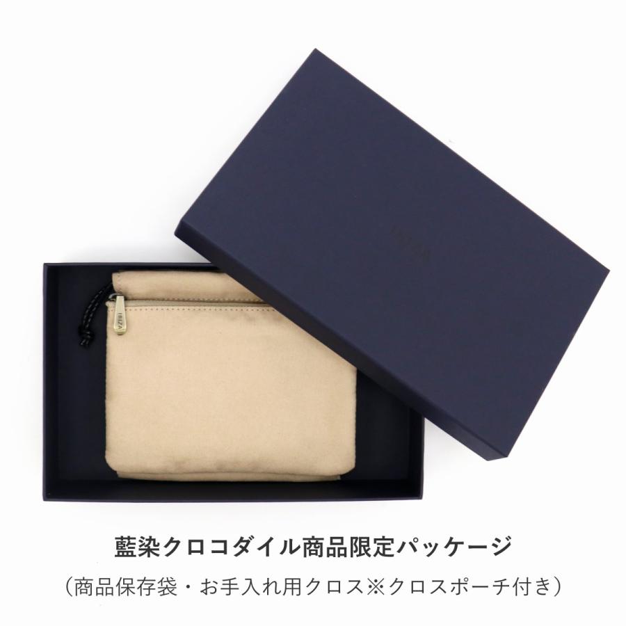 IBIZA クロコダイル二つ折り財布 黒 【公式通販】
