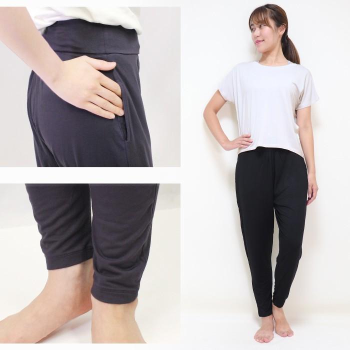 ヨガパンツ レーヨン サルエルパンツ ロング ヨガウェア