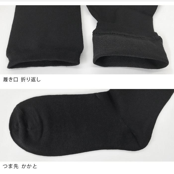 3足セット クルーソックス シルク混 ハイゲージ 抗菌 防臭 靴下 くつ下