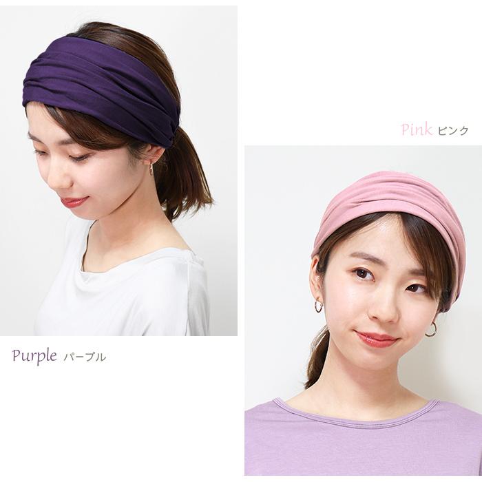 ヘアバンド レーヨン ヘアアクセサリー ターバン フリーサイズ free