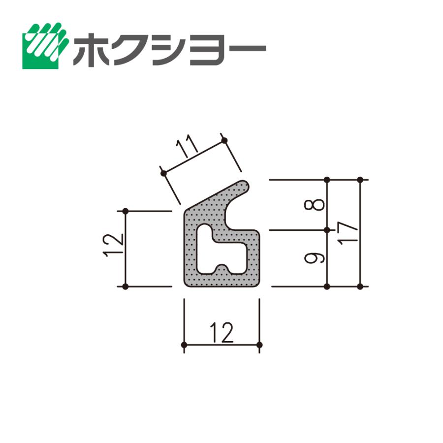 ホクシヨー エアタイトゴム PS-44(オーダーカット対応:m単位 ホクシヨー エアタイトゴム PS-44(オーダーカット対応:m単位