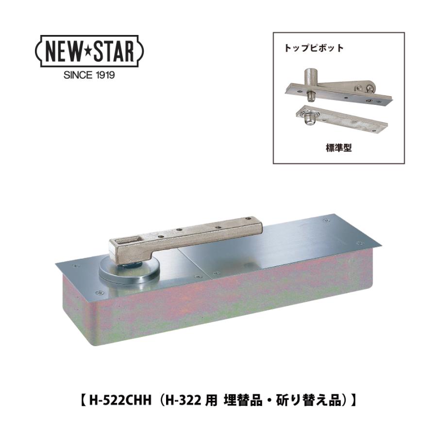 NewStar ニュースター 廃番フロアヒンジ HS-322用 埋替品（斫り替え品
