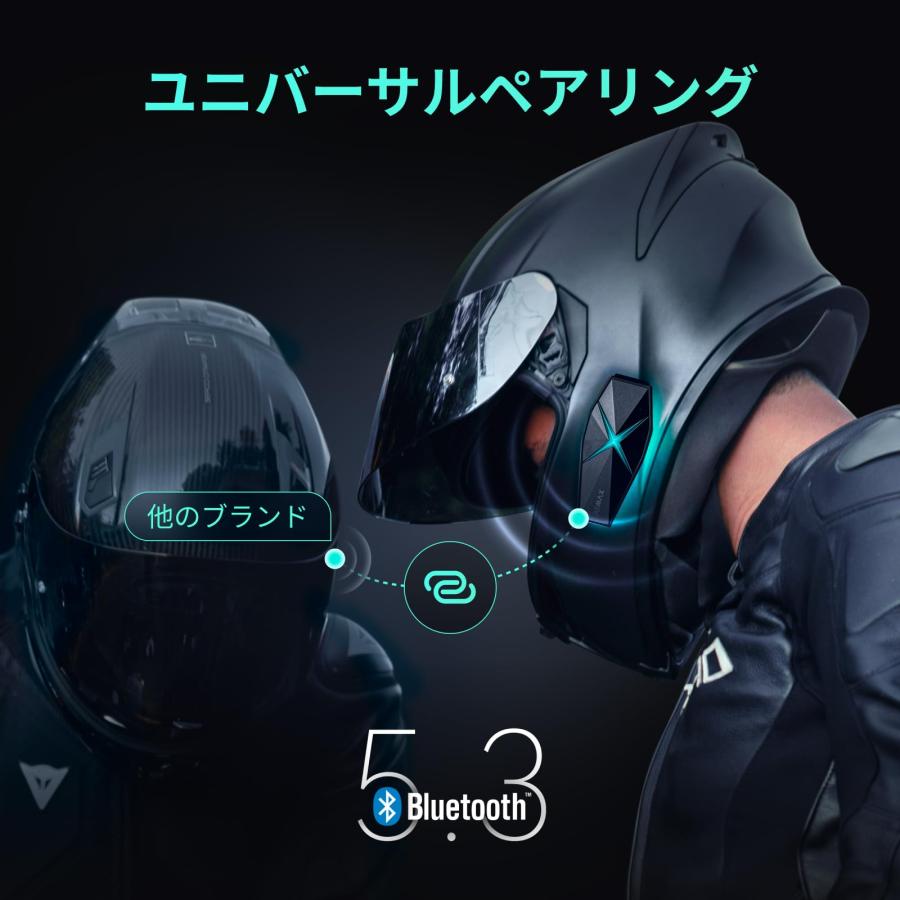 ASMAX F1 バイク インカム 10人同時メッシュ通信可能 Bluetooth5 ASMAX F1 バイク インカム 10人同時メッシュ通信可能 Bluetooth5