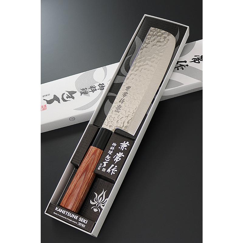 包丁 日本製 KC-951 牛刀 180mm + KC-953 薄刃型 165mm 兼常作 ステン1K6 槌目磨きの画像