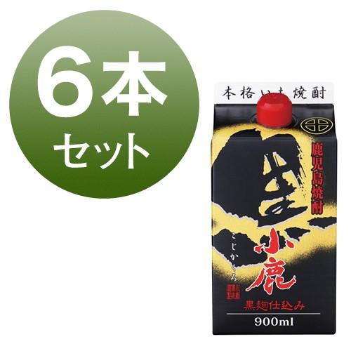 小鹿酒造 小鹿 黒 芋焼酎 25% 900ml 紙パック 6本セット : 岡村商店