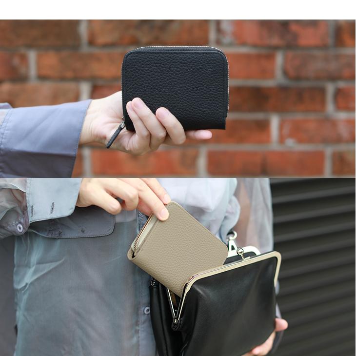 ◎柔らかい二つ折り.スムース革シャグポーチ◎ ◎柔らかい二つ折り.スムース革シャグポーチ◎