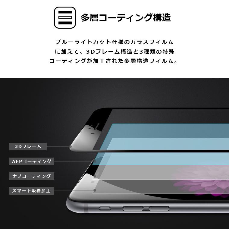 AQUOS wish wish2 フィルム ブルーライトカット 3D 全面保護 AQUOS wish wish2 フィルム ブルーライトカット 3D 全面保護
