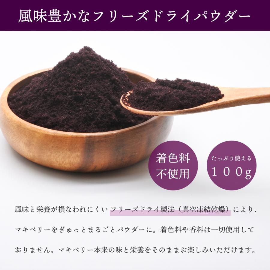 オーガニック マキベリーパウダー 100g チリ産 有機マキベリー 粉末