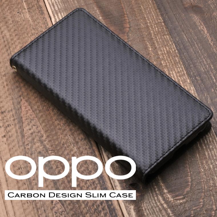 Reno OPPO Reno5 A Reno7 9A ケース 手帳型 スリムカーボン Reno7A