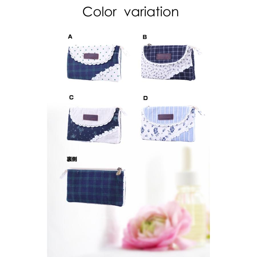 スマホポーチ スマホケース 全3種 花柄×レース 横向き スマートフォンポーチ ケース iPhone/Xperiaシリーズ iPhone6S Plus/Xperia Z3 compact/Z4/Z5/Nexus5対応 |  | 02