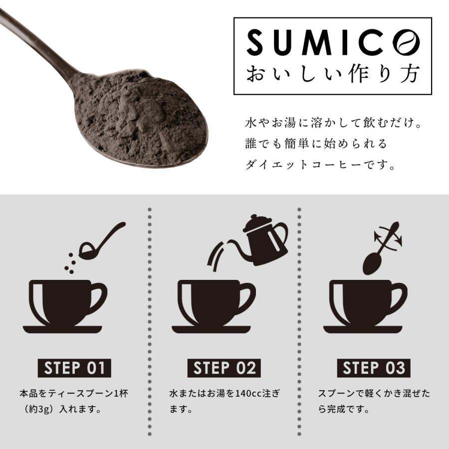 チャコールコーヒー SUMICO ダイエットコーヒー 100g 約1カ月分 チャコールコーヒー SUMICO ダイエットコーヒー 100g 約1カ月分