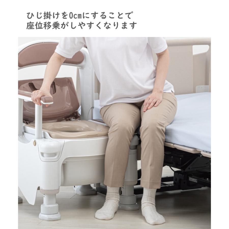 アロン化成 安寿 ポータブルトイレ FX-30 ”らくゾウくん” 側方ガード