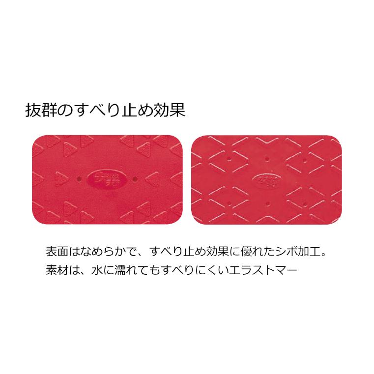 アロン化成 安寿 吸着すべり止めマット C（2枚入）／レッド（アロン