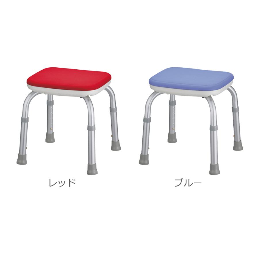 アロン化成 安寿 シャワーベンチ Mini 背なしタイプ／レッド（アロン
