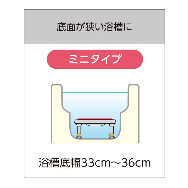 アロン化成 安寿 軽量浴槽台 あしぴた（すべり止め座面・高さ12-20cm