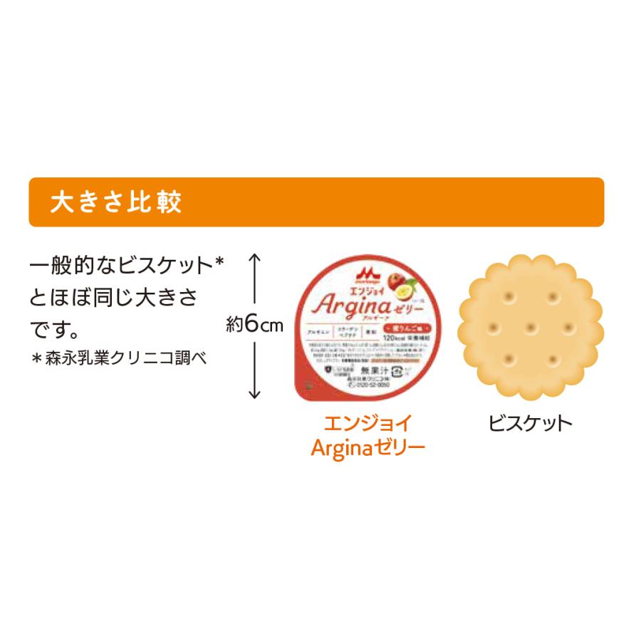 森永乳業 （ケース販売）蜜りんご味 42g×24個／エンジョイArginaゼリー