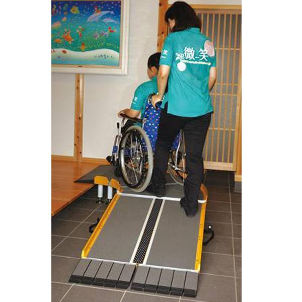 Lスロープ FK1000/100cm 微笑の杜若(シコク)屋外用段差解消 Lスロープ FK1000/100cm 微笑の杜若(シコク)屋外用段差解消
