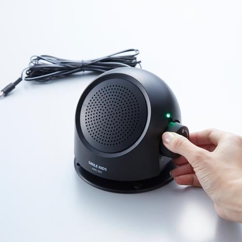テレビの音も聞こえる手もとスピーカーII／ブラック（旭電機化成）ANS-302BK | 旭電機化成 | 01