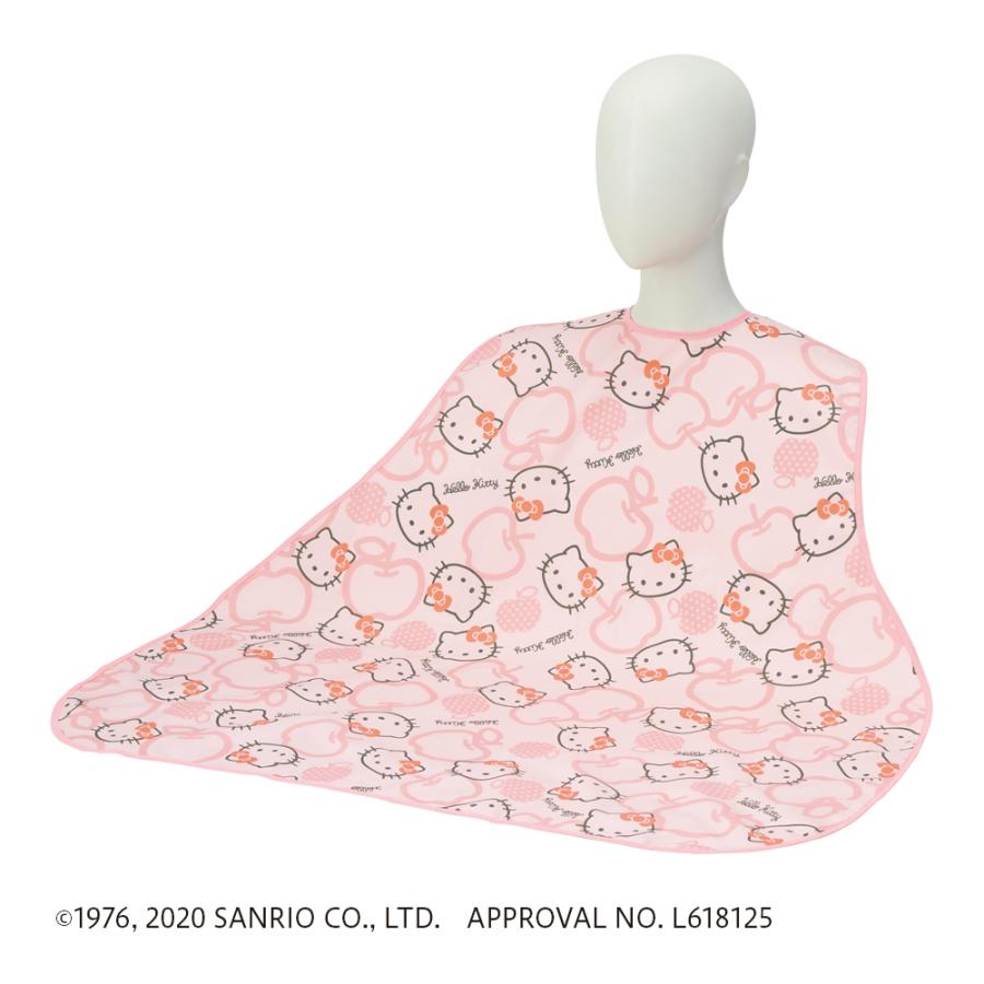 ANGEL ハローキティ 食事用エプロン／ピーチ（エンゼル）S600