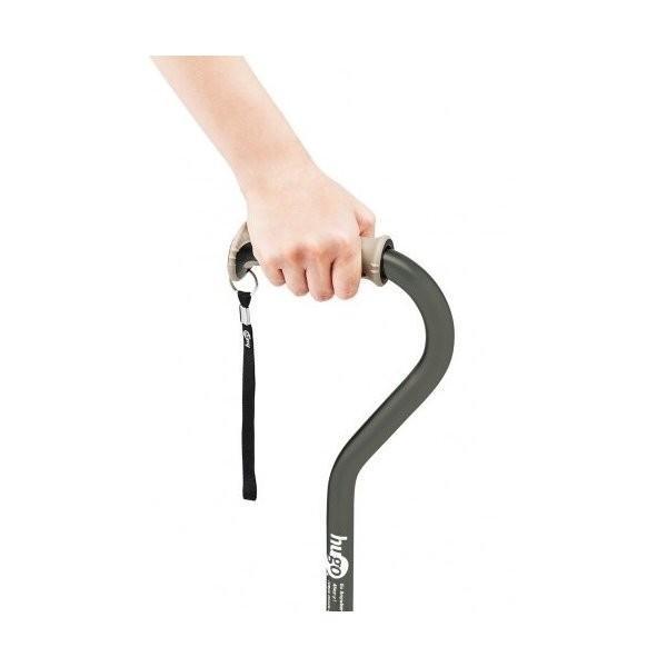 やまやまページ 竹虎 ヒューゴステッキ オフセット多点杖／ブラック（竹虎）104760