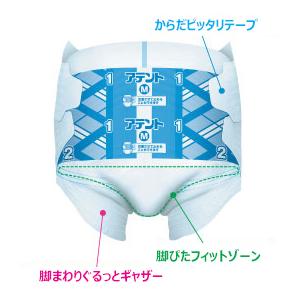 アテント Rケアスーパーフィットテープ Mサイズ／22枚入（大王製紙）約