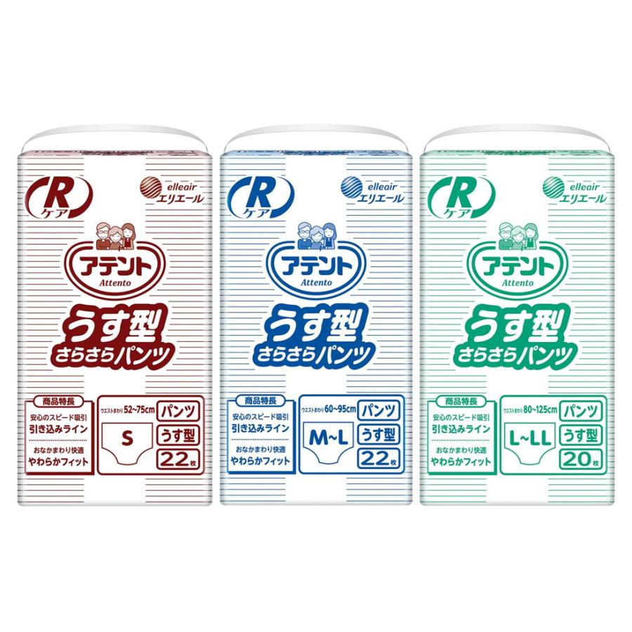 アテント <<在庫処分特価>>アテント Rケアうす型さらさらパンツ S