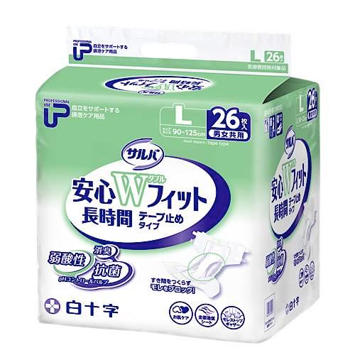 サルバ （ケース販売）PUサルバ安心Wフィット テープ止めタイプ L 
