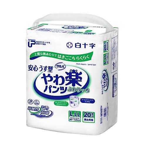 サルバ PUサルバ やわ楽パンツ安心うす型 ふわりっち L-LLサイズ／20枚