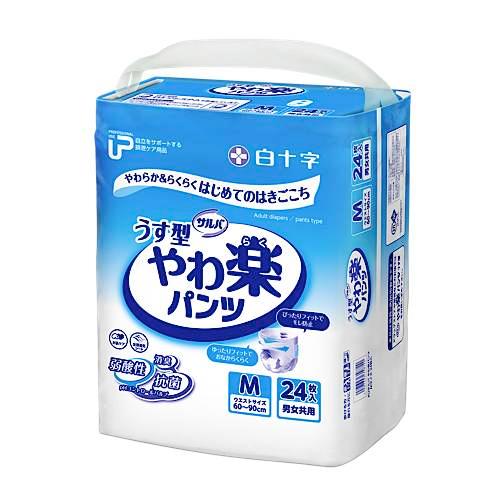 サルバ PUサルバ やわ楽パンツ うす型パンツタイプ Mサイズ／24枚入