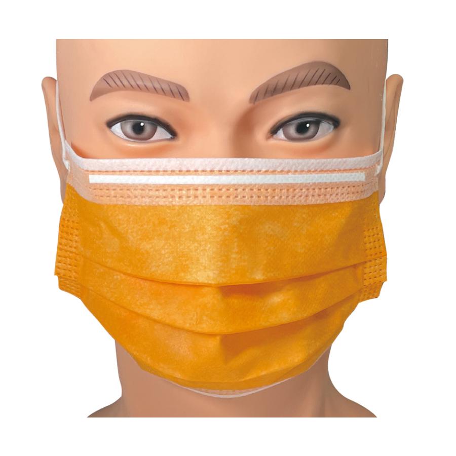 ファーストレイト フィット使いきりマスク236 オレンジ／50枚入