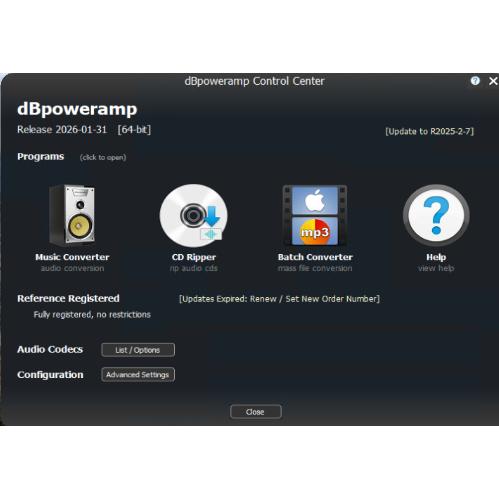 dBpoweramp 2026 パーソナル シングルPC Windows & macOS CDリッピングソフト_1