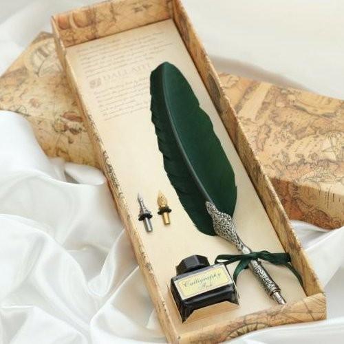 羽根ペン インク ペン先 Piu11gn グリーン 緑 Dallaiti ダライッティ イタリア ギフトにも Piu11gn 輸入雑貨販売icchu 通販 Yahoo ショッピング