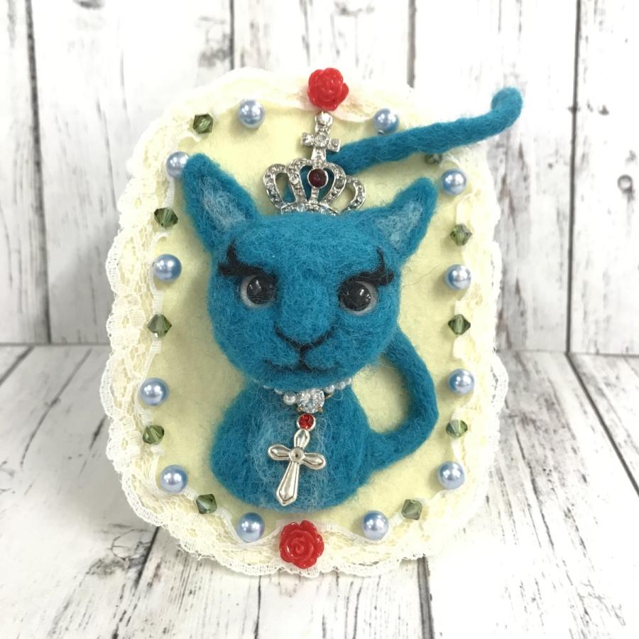 ねこ キングキャット 羊毛フェルト ブローチ ｋ Accessory K Smiley Drops 通販 Yahoo ショッピング