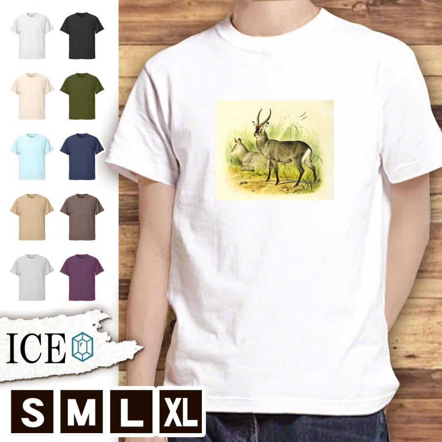 Tシャツ カモシカ メンズ レディース かわいい 綿100 トムソン ガゼル 鹿 メラムプース アンティーク レトロ 大きいサイズ 半袖 Xl おもしろ 黒 白 青 ベージュ T Ice アイス 通販 Yahoo ショッピング