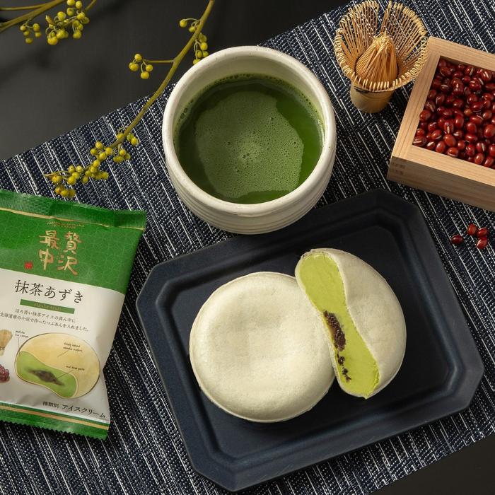 贅沢最中 抹茶あずき 1口で幸せに モナカアイスクリーム 和スイーツ ご