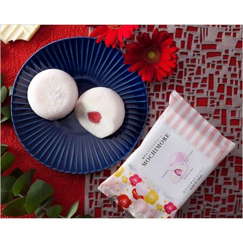 MOCHI MORE ホワイトチョコと苺(和と洋の素材をミックスした創作もちアイス)もちもち ひんやりスイーツ ご褒美 お取り寄せ プレゼント おやつ 自宅用 クリスマス |  | 01