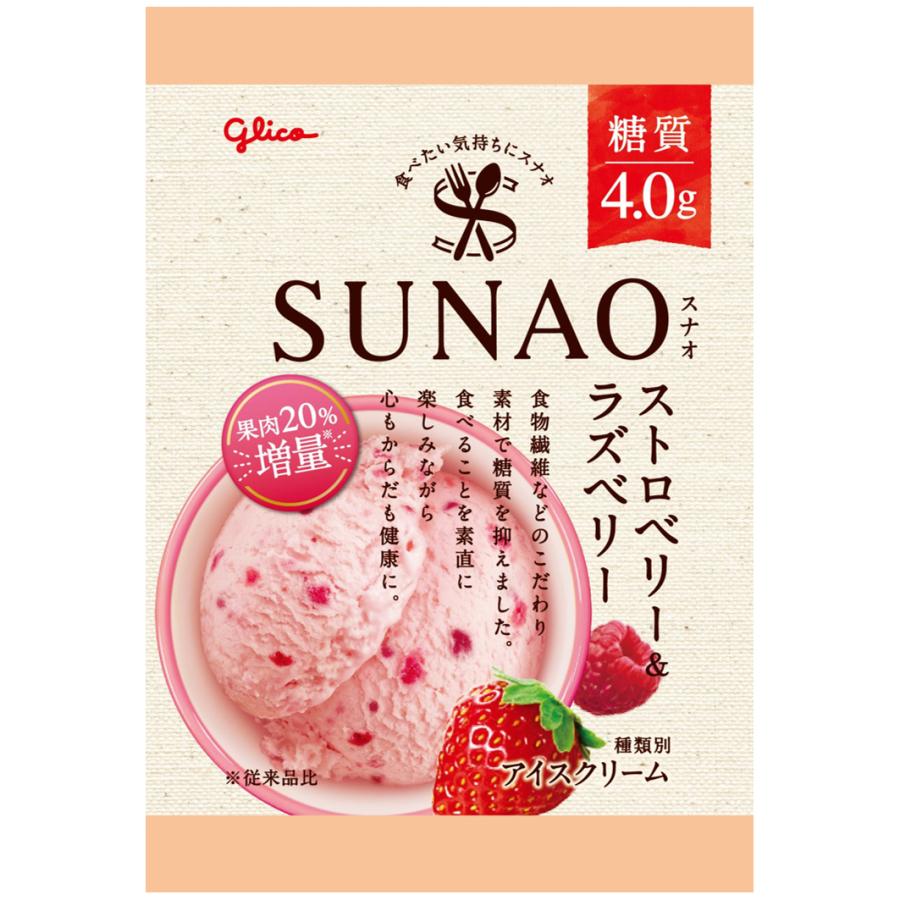 グリコ（glico） SUNAO スナオ ストロベリー＆ラズベリー 120ml×36入
