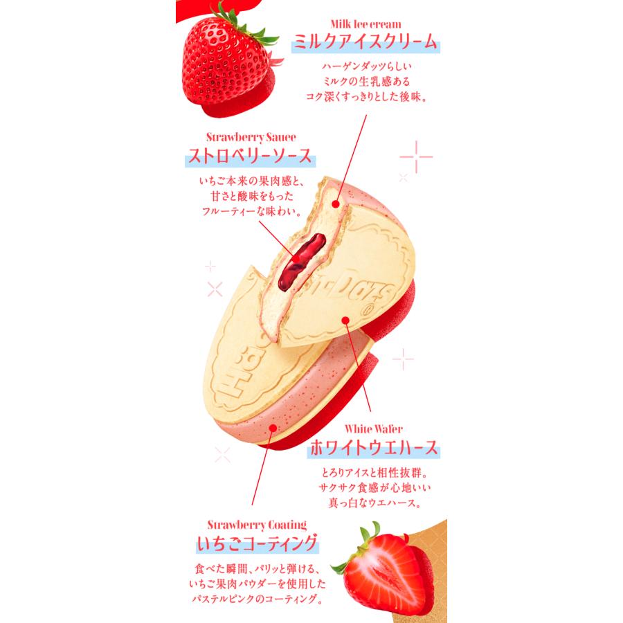ハーゲンダッツ クリスピーサンド 正規代理店 贅沢いちごミルク 60ml