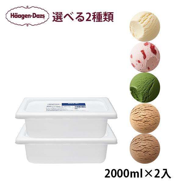 ハーゲンダッツ（Haagen-Dazs） 業務用 選べる2個セット 2000ml×2入