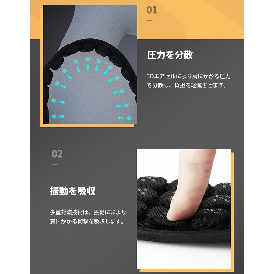 2枚セット 肩紐カバー リュック 滑り止め 反重力 正規販売店 肩パッド Rd カバー 肩当て ショルダーパッド 肩 ベルト