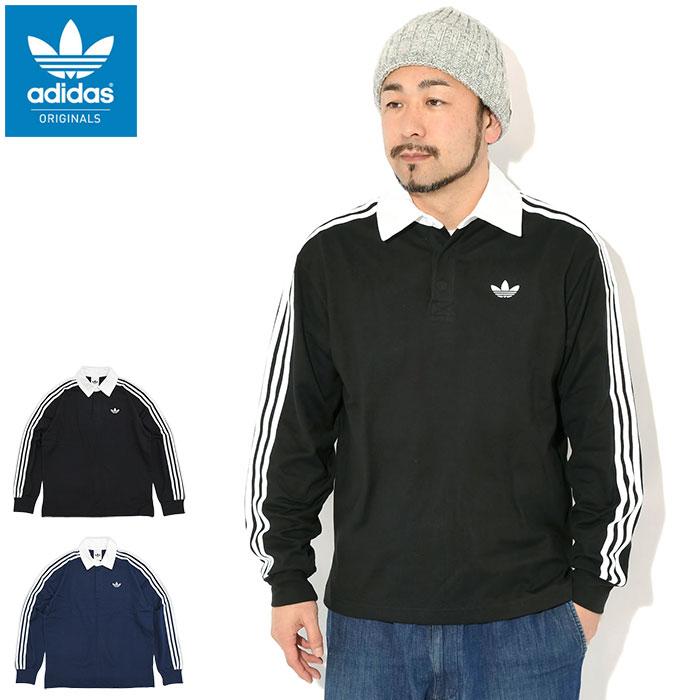 adidas Originals アディダス ポロシャツ 長袖 メンズ 3 ストライプス