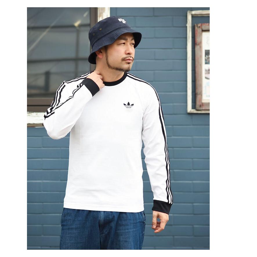 adidas Originals アディダス ロンT Tシャツ 長袖 メンズ 3 ストライプ